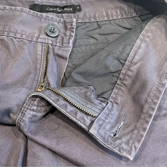 EU Calvin Klein Grey Denim Shorts - Picture 5 of 11